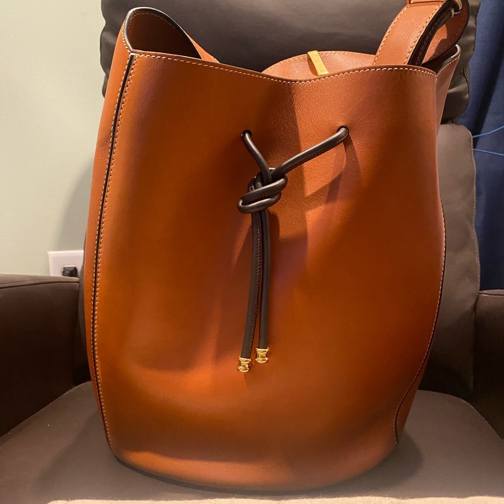 Tory Burch made in Italy leather hobo bag - cognac